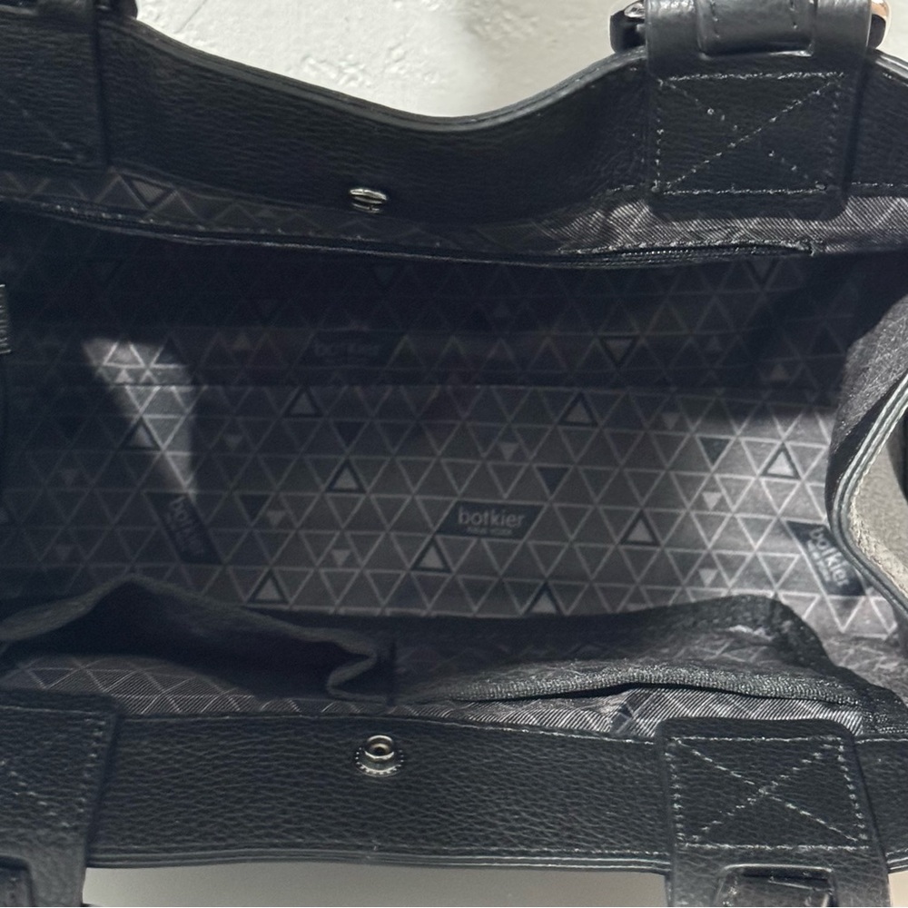 Botkier Bedford Bite Size Structured Leather Tote Bag Black - Picture 8 of 16